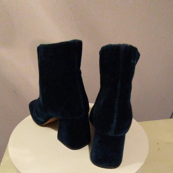 Brand New ZARA soft dark navy blue ankle boot size 5 -5.5 - Picture 4 of 11